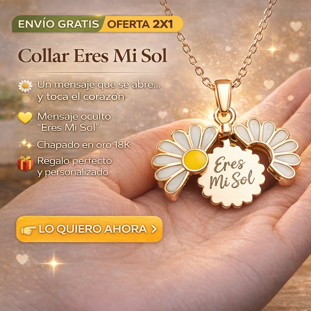 Collar Margarita "Eres Mi Sol"  OFERTA 2x1